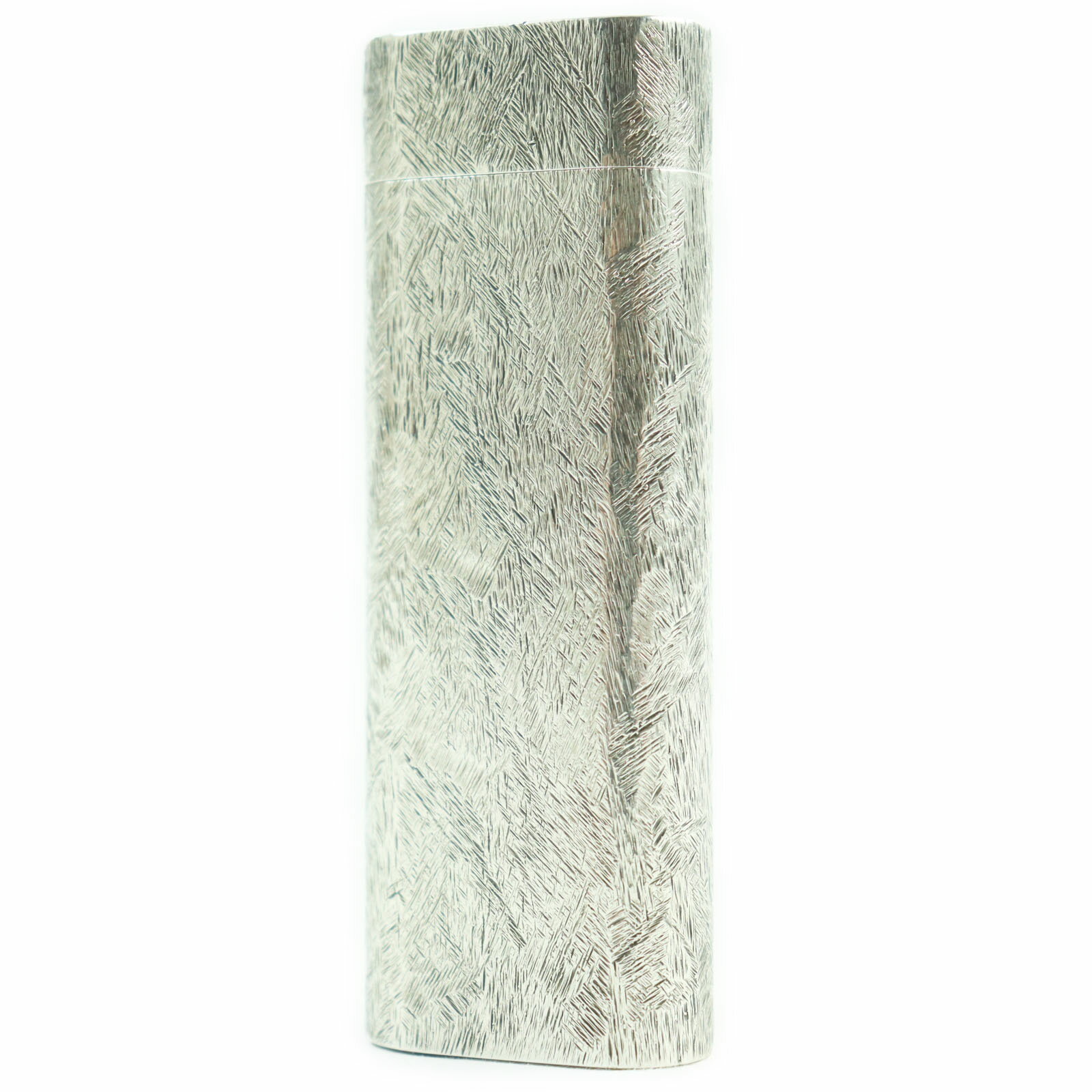 美品●Cartier カルティエ オーバル 総柄 ローラー式 喫煙グッズ ガスライター シルバー メンズおすすめ◎ 着火確認済み【中古】