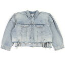 極美品□BALENCIAGA バレンシアガ 23SS 704527 Deconstructed Panelled Denim Jacket コットン ロゴワッペン デニムジャケット インディゴブルー 2 イタリア製 正規品 メンズ【中古】(4)