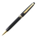 良品▼MONTBLANC モンブラン マイスターシュテュック クラシック ホワイトスター ツイスト式 ボールペン ブラック ゴールド ドイツ製 メンズ 筆記確認済み【中古】