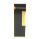 良品▼Dunhill ダンヒル スクエア ラッカー ローラー式 ガスライター ブラック ゴールド スイス製 メンズ 着火確認済み【中古】