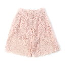 極美品★DOLCE&GABBANA ドルチェ&ガッバーナ FTBXST/HLMEA ペチコート付 花柄レース ショートパンツ ピンク 38 イタリア製 正規品 ...