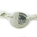美品◎TIFFANY&Co. ティファニー リターントゥティファニー オーバルタグ チョーカー ネックレス AG925 シルバー 箱・保存袋付き 重量53.3g...