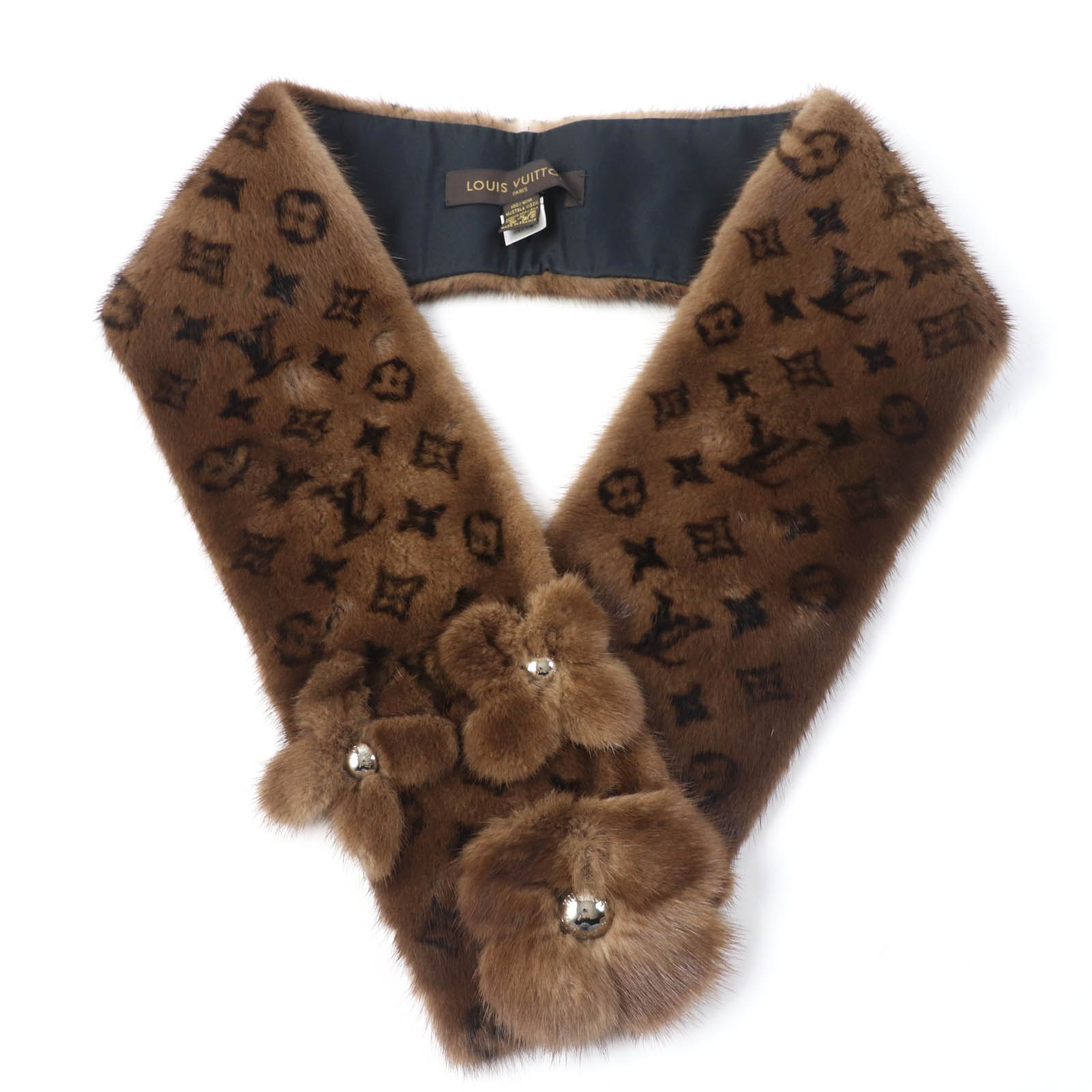 pinkusakoLOUIS VUITTON モノグラムミンク マフラー - マフラー pinkusakoLOUIS VUITTON モノグラムミンク マフラー - マフラー