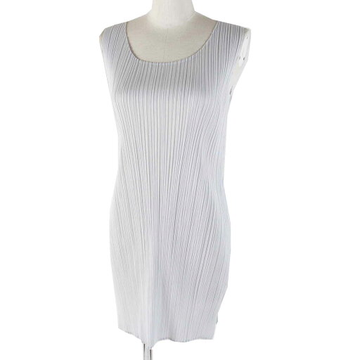 極美品◎PLEATS PLEASE プリーツプリーズ イッセイミヤケ PP55-JT104 ノースリーブ チュニック ライトグレー 3 日本製 正規品 レディース【中古】 極美品◎PLEATS PLEASE プリーツプリーズ イッセイミヤケ PP55-JT104 ノースリーブ チュニック ライトグレー 3 日本製 正規品 レディース【中古】