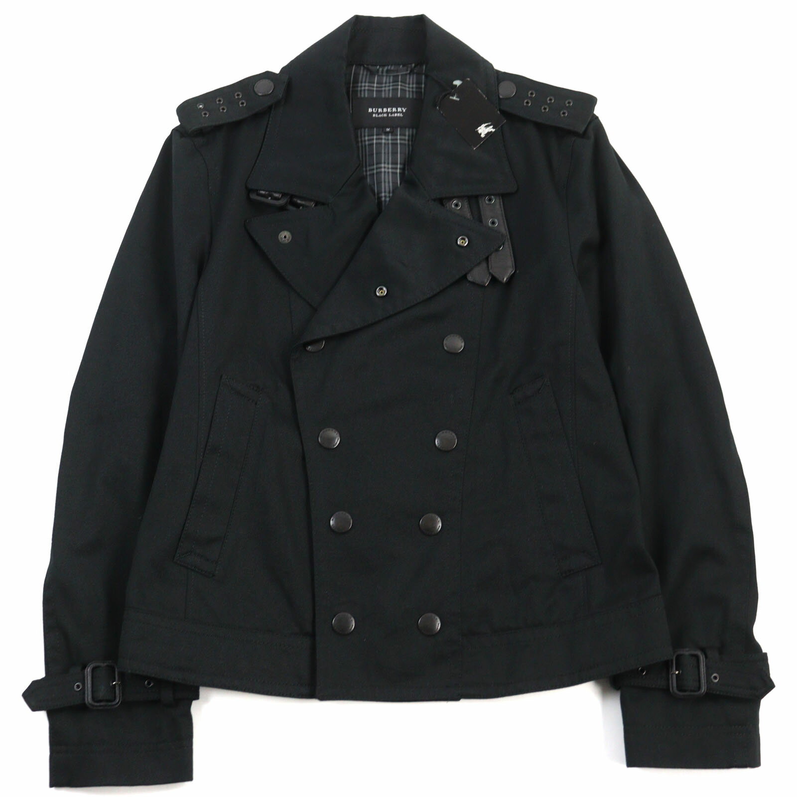 BURBERRY BLACK LABEL 黒のポリエステルジャケット - ジャケット BURBERRY BLACK LABEL 黒のポリエステルジャケット - ジャケット