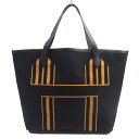 極美品▼HERMES エルメス ピュールサングル トワルミリテール トリヨンクレマンス トートバッグ ブラック キャメル U刻印 フランス製 メンズ【中古】
