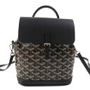 未使用品◎GOYARD ゴヤール アルパン ミニ 3WAY レザー ハンド/ショルダー/リュック・デイパック ブラック ブラウン シルバー金具 保存袋付き フラ...