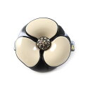 極美品★ALEXANDRE DE PARIS アレクサンドル ドゥ パリ AA6-12286-02 LISERAI スワロフスキー付 カメリア バレッタ (6 ...