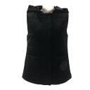 極美品☆FOXEY NEW YORK フォクシー ニューヨーク VELOUR NOIR 22AW 43016 ブロードウェイ フード付 ベスト ブラック 38 ...