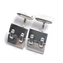 美品□HERMES エルメス ヴィンテージ カフリンクス カフスボタン アクセサリー AG925 シルバー 箱・ケース付き 総重量12.4g メンズ【中古】