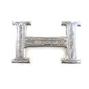 美品▼HERMES エルメス Touareg Buckle トゥアレグ バックル コンスタンス 手彫り彫刻デザイン Hベルト SV925 シルバー 重量47.7...
