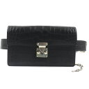 極美品▼LOUIS VUITTON ルイヴィトン Defile Homme Sロック ベルトポーチPM アリゲーターマット クロコダイル ウエストバッグ ボディ...