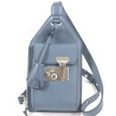 未使用品□Dunhill ダンヒル ロック トラベルホルスター レザー ショルダーバッグ ボディバッグ ライトブルー メンズ【中古】