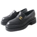 極美品◎CHANEL シャネル 23A G45074 マトラッセ ココマーク レザー ローファー ブラック ゴールド金具 39.5 箱・保存袋付き イタリア製 レディース【中古】(4)