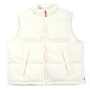 未使用品▼Supreme NIKE シュプリーム ナイキ 24SS FQ0323-120 Denim Puffer Vest バックロゴ 中綿入り WZIP ベ...