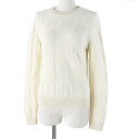 未使用品◎HERMES エルメス 23AW 3H2617D4 ウール Hモチーフ クルーネック 長袖 ニットプルオーバー アイボリー 34 イタリア製 正規品 ...