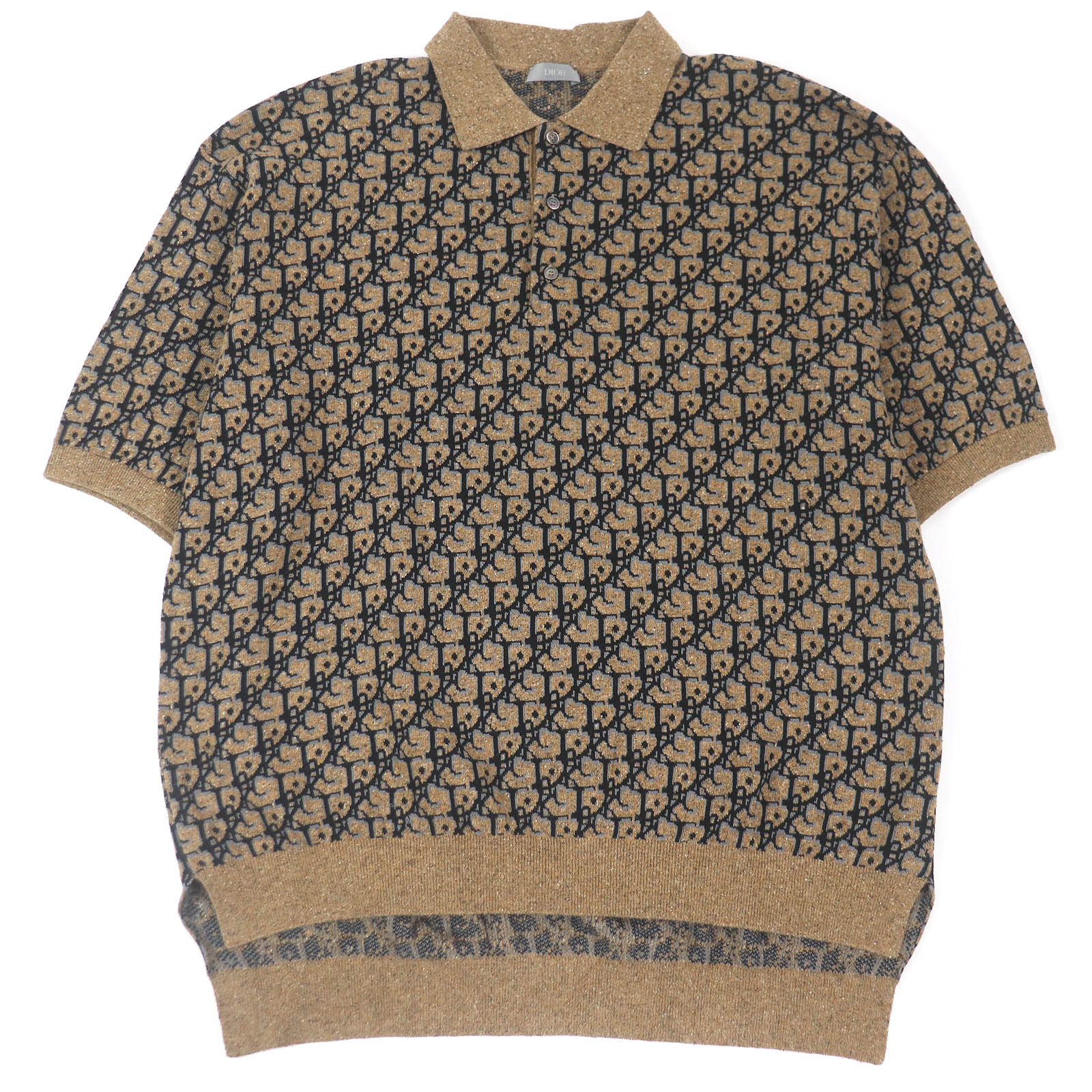 極美品□DIOR×Cactus Jack ディオール オム×カクタスジャック トラヴィススコット 283M830AT355 シルク混 オブリーク オーバーサイズ...