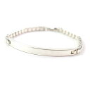 極美品▼TIFFANY&Co. ティファニー ベネチアンID チェーン ブレスレット AG925 18cm シルバー 箱・保存袋付き 重量20.5g メンズ【中...