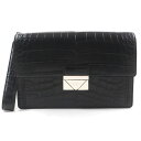 極美品▼LOUIS VUITTON ルイヴィトン ポシェット テムズ ストラップ付き アリゲーターマット クロコダイル クラッチバッグ セカンドバッグ ブラック...