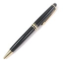 良品□MONTBLANC モンブラン プレシャスレジン マイスターシュテュック クラシック ツイスト式 ボールペン ブラック ゴールド ドイツ製 メンズ【中古】