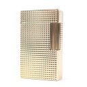 美品□Dupont デュポン ライン1 ロング ダイヤモンドヘッド 喫煙具 ガスライター ピンクゴールド フランス製 メンズ 着火確認済み【中古】