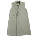 極美品○08sircus ゼロエイトサーカス 23AW S23AW-OT08 Twill double face rever long gilet ウール100...