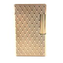 極美品▼Dupont デュポン ライン1 ロング スクエア ローラー式 ガスライター ピンクゴールド フランス製 メンズ 着火確認済み【中古】