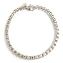 美品△TIFFANY&Co. ティファニー ベネチアン ブレスレット アクセサリー 現行タイプAGV925 シルバー 重量15.5g メンズ オススメ◎【中古】