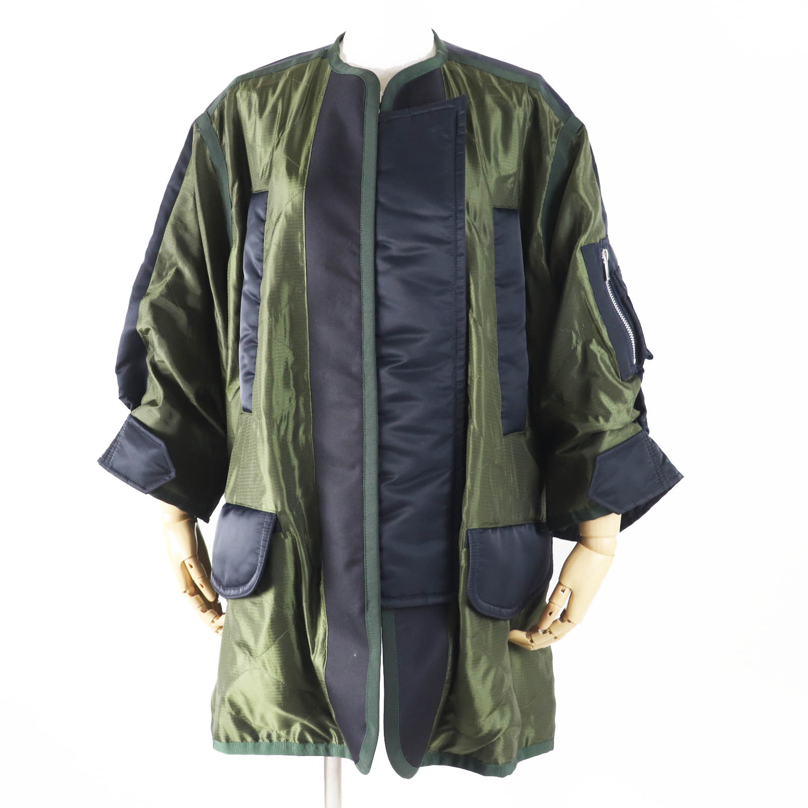 楽天市場】sacai(カラーカーキグリーン)(コート・ジャケット 楽天市場】sacai(カラーカーキグリーン)(コート・ジャケット