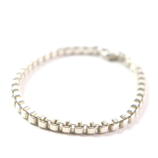 美品▼TIFFANY&Co. ティファニー ベネチアン チェーン ブレスレット 925 シルバー 重量15.6g メンズ レディース アクセサリー【中古】 美品▼TIFFANY&Co. ティファニー ベネチアン チェーン ブレスレット 925 シルバー 重量15.6g メンズ レディース アクセサリー【中古】