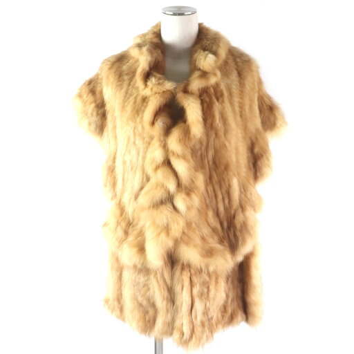 美品▼White Bear ホワイトベアー ゴールデンロシアンセーブル SABLE 本毛皮ショール ライトブラウン F レディース 毛質柔らか◎【中古】 美品▼White Bear ホワイトベアー ゴールデンロシアンセーブル SABLE 本毛皮ショール ライトブラウン F レディース 毛質柔らか◎【中古】