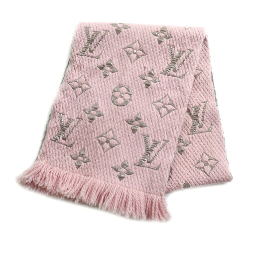 人気★LOUIS VUITTON ルイヴィトン 2018年製 M70466 ロゴマニア シルク混 ローズバレリーヌ モノグラム マフラー イタリア製 正規品 レディース【中古】 人気★LOUIS VUITTON ルイヴィトン 2018年製 M70466 ロゴマニア シルク混 ローズバレリーヌ モノグラム マフラー イタリア製 正規品 レディース【中古】