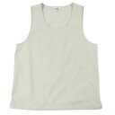 極美品□HERMES エルメス 23SS コットン100% パッチポケット クルーネック ノースリーブ カットソー プルオーバーシャツ グリーン系 L フランス...