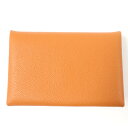 未使用品☆HERMES エルメス 2023年製 カルヴィ ヴェルソ ゴールド ヴェールフィズ シェーブルミゾル カードケース B刻印 箱付き フランス製 レディ...
