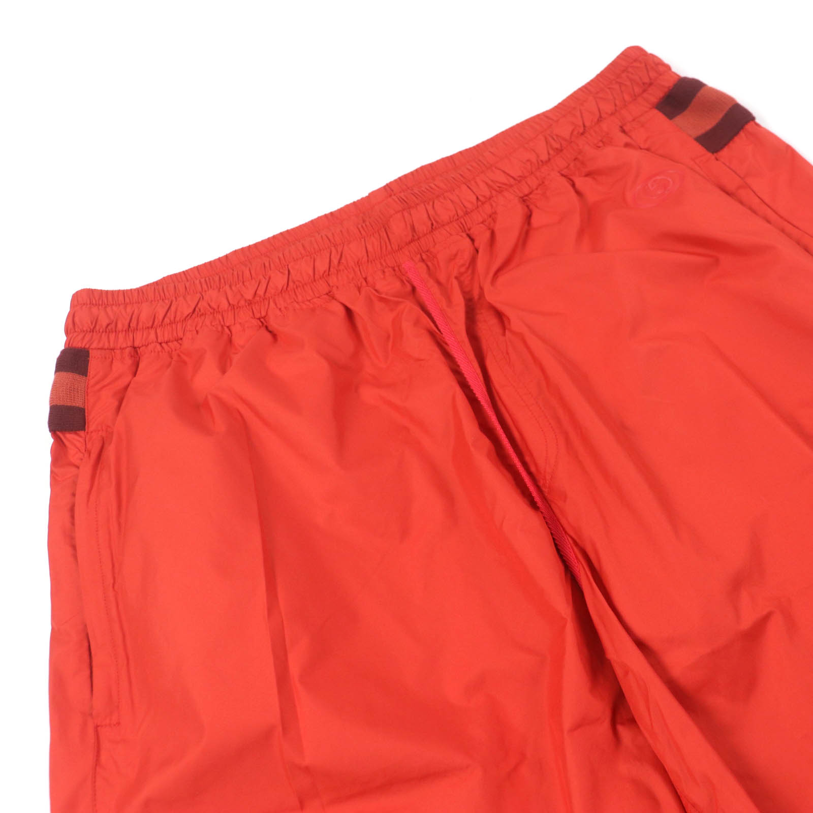 未使用品□GUCCI グッチ シェリーライン GGロゴパッチ ジョガーパンツ イージーパンツ ナイロンパンツ レッド M イタリア製 メンズ【中古】