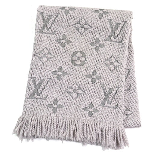 良品○LOUIS VUITTON ルイヴィトン M74742 エシャルプ・ロゴマニア シルク混 モノグラム フリンジ付き マフラー グリペルル イタリア製 正規品 メンズ【中古】 良品○LOUIS VUITTON ルイヴィトン M74742 エシャルプ・ロゴマニア シルク混 モノグラム フリンジ付き マフラー グリペルル イタリア製 正規品 メンズ【中古】