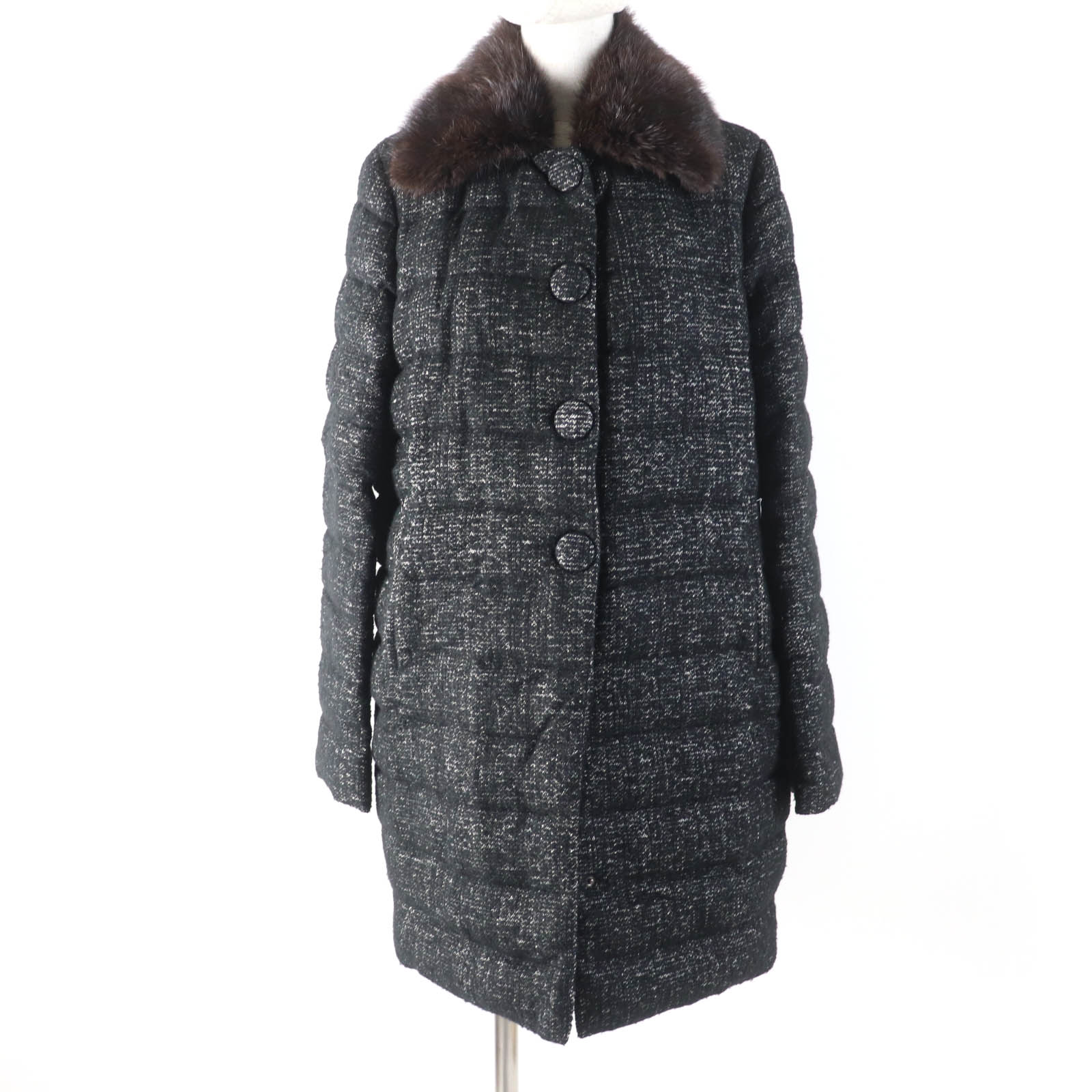 MONCLER モンクレール RUNIOメランジュツイードダウンジャケット 楽天市場】ツイード ダウン(ブランドモンクレール)(コート