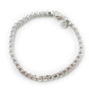 極美品◎TIFFANY&Co. ティファニー ベネチアン ブレスレット 現行品 SV925 シルバー 箱・保存袋付き 重量15.4g レディース【中古】