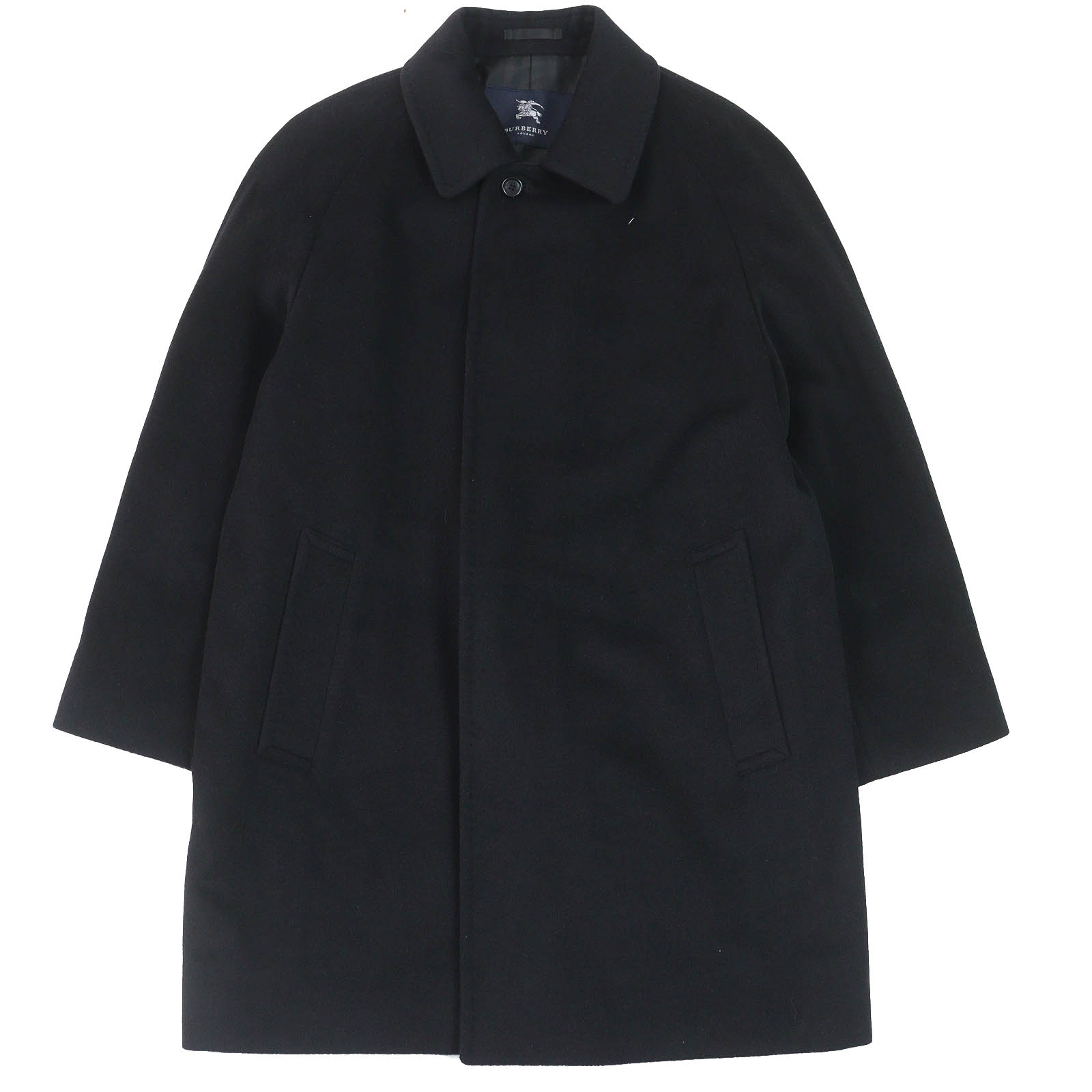 BURBERRY バーバリー コート(その他) 紺 4119225F0192 楽天市場】ブラック burberry london ステンカラーコートの通販