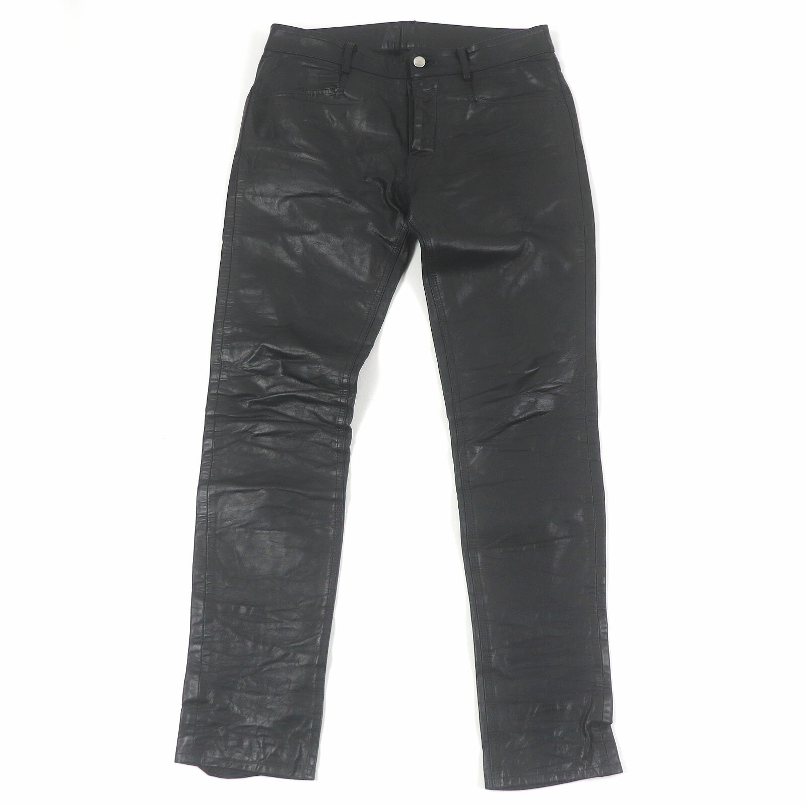 【関税込み】Rick Owens ブラック クロップド レザーパンツ 楽天市場】リックオウエンス レザー(ズボン・パンツ|メンズ