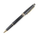 良品□MONTBLANC モンブラン マイスターシュテュック クラシック キャップ式 ボールペン ブラック ゴールド 西ドイツ製 メンズ インクなし【中古】