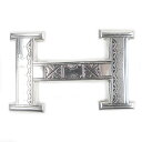 美品□HERMES エルメス トゥ・アレグ SV925 Hロゴ バックル ベルト シルバー 保存袋付き 重量53.09g メンズ レディース オススメ【中古】