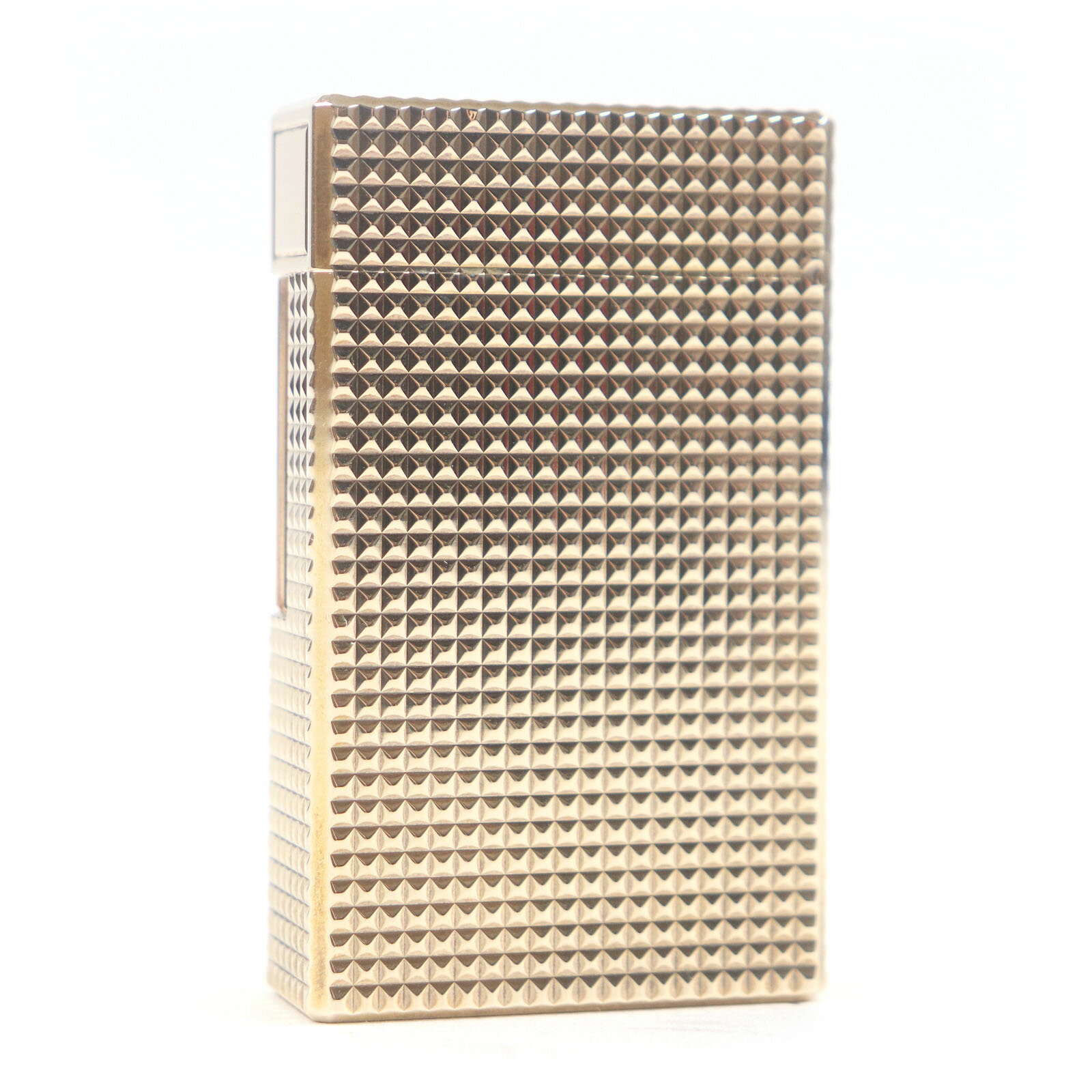 衣類＆ブランドリサイクル GREENの外装極美品□Dupont デュポン ライン1 ロング ダイヤモンドヘッド ローラー式 ライター ピンクゴールド フランス製 メンズ 着火不可【中古】｜アングル2