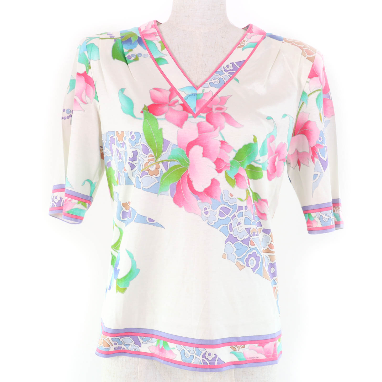◆超美品♡ レオナール パリ トップス Tシャツ カットソー 楽天市場】レオナール(Tシャツ・カットソー|トップス