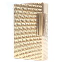 外装極美品□Dupont デュポン ライン1 ロング チェック柄 スクエア 喫煙具 ガスライター ピンクゴールド ケース付き フランス製 メンズ 着火不可【中古...