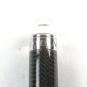 美品○MONTBLANC モンブラン スターウォーカー ドゥエ アルティメットカーボン ロゴ刻印 ホワイトスター ツイスト式 ボールペン ブラック シルバー ドイツ製 メンズ 筆記確認済み【中古】