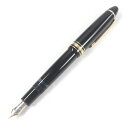 美品□MONTBLANC モンブラン マイスターシュテュック No.146 ペン先14K EFニブ キャップ式 万年筆 ブラック ゴールド 西ドイツ製 メンズ【...