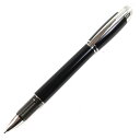 良品○MONTBLANC モンブラン スターウォーカー メタル ロゴ刻印 ホワイトスター キャップ式 ファインライナー ブラック シルバー ドイツ製 筆記確認済み【中古】