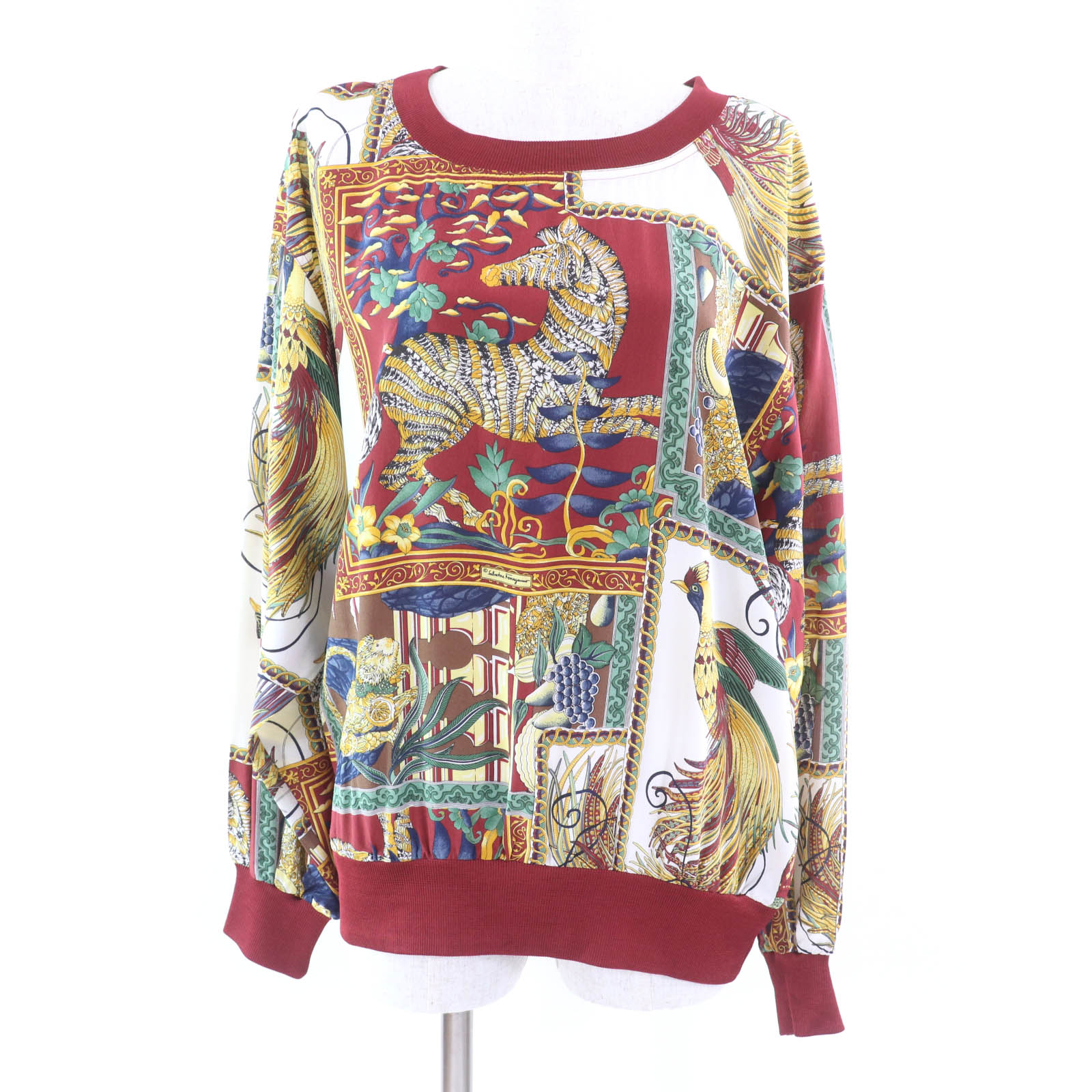 美品　フェラガモ　ヴィンテージ　ウール　シルク　スカーフ総柄　トップス 楽天市場】未使用品 Salvatore Ferragamo サルヴァトーレ