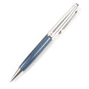 美品□MONTBLANC モンブラン ソリテール ドゥエ ブルーアワー ボールペン シルバー ブルー 箱・ケース付き ドイツ製 メンズ 筆記確認済み【中古】
